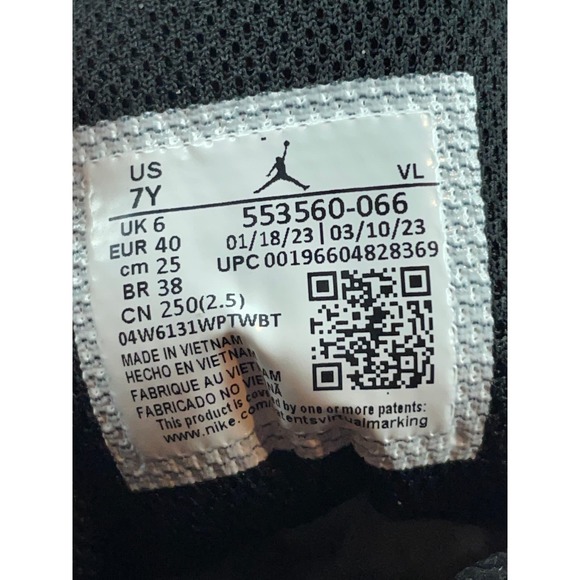 Jordan 1 Low Alternate Bred Toe - Size 7Y - Picture 7 of 12